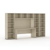 sestavy knihoven integro se stolem nizsi sirsi 3350 x 700 400 x 1923 mm dub prirodni 109097