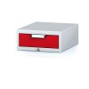 zavesny dilensky box na naradi k pracovnim stolum mechanic 1 zasuvka 480 x 600 x 218 mm cervene dvere 17912