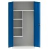 viceucelova kovova skrin 4 police 1950 x 1200 x 500 mm modre dvere 26224