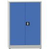 dilenska policova skrin na naradi kovona jumbo 2 police svarovana 800 x 500 x 1150 mm seda modra 23426