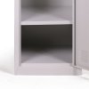 satni skrinka s uloznymi boxy 2 boxy 1800 x 380 x 450 mm demont cylindricky zamek cervene dvere 124565