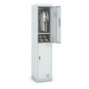 satni skrinka s uloznymi boxy 2 boxy 1800 x 380 x 450 mm demont cylindricky zamek cervene dvere 124563