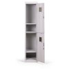 satni skrinka s uloznymi boxy 2 boxy 1800 x 380 x 450 mm demont cylindricky zamek cervene dvere 124564