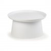 Plastový kávový stolek FUNGO, průměr 700 mm, bílý