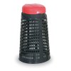 plastovy odpadkovy kos na 120 l pytle cerny cervene viko 223
