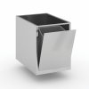nerezovy vyklopny kos pod stul 440 x 670 x 550 mm 93942