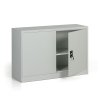 kovova spisova skrin demontovana 1 police 1200 x 800 x 400 mm seda 27011