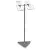 stojan pro odber letaku 2xa4 dratena kapsa sedostribrny 30246