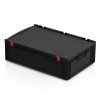 ESD Euro přepravka s víkem 600 x 400 x 185 mm