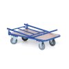 plosinovy vozik s vyplni a sklopnym madlem plosina 500x800 mm nosnost 200 kg kola 125 mm s sedou pryzi 83115