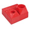 Plastový box pro ukládání vrtáků o průměru 1–13,5 mm, modul 20x5, 26 dutin, červená