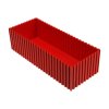 plastova krabicka na naradi 70 100x250 mm cervena 35659