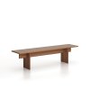 Lavice SOLID, 1800 x 400 x 443 mm, ořech
