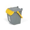 Plastový odpadkový koš na třídění odpadu ECOLOGY, 25 l, šedá/žlutá