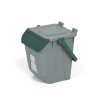 Plastový odpadkový koš na třídění odpadu ECOLOGY, 25 l, šedá/zelená