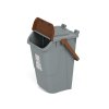 Plastový odpadkový koš na třídění odpadu ECOLOGY II, 35 l, šedá/hnědá