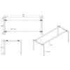 Jednací stůl PRIMO INFINITY, 200x90 cm, dub přírodní + 2x stolní zásuvka TYP V, černá