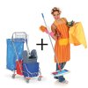 Výhodná sada: Profesionální úklidový vozík a kompletní mop
