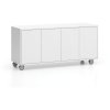 pojizdna skrinka na koleckach s dvermi layers dlouha 1200 x 400 x 575 mm bila 25368