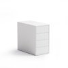 Kancelářský přístavný kontejner BLOCK White, 4 zásuvky, bílá