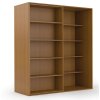 Dvouřadá posuvná knihovna DOUBLE, třešeň, 1800 x 700 x 2000 mm