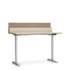 vyskove nastavitelny stul single layers 160x80 cm 2 motory s prepazkami dub prirodni dub moreny 100263