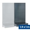 prodejni regal jednostranny perfo steny 1900 x 1000 x 450 mm pridavny antracit 140863