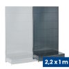 prodejni regal jednostranny perfo steny 2200 x 1000 x 450 mm pridavny antracit 140865