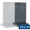 prodejni regal oboustranny plne steny 1600 x 1000 x 900 mm pridavny antracit 142365