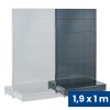 prodejni regal oboustranny perfo steny 1900 x 1000 x 900 mm pridavny antracit 142352