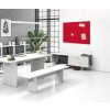 Akustický panel na stěnu 120 x 80 cm, kulaté rohy, červená