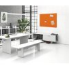 Akustický panel na stěnu 120 x 80 cm, kulaté rohy, oranžová