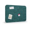 akusticka nastenka 120x80 cm kulate rohy tmave zelena 56478