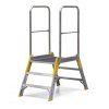 hlinikovy mustek zebrik s plosinou oboustranny alve forte 2x3 pricky vyska plosiny 0 62 m 77773