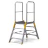hlinikovy mustek zebrik s plosinou oboustranny alve forte 2x4 pricky vyska plosiny 0 83 m 77774