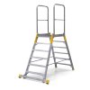 hlinikovy mustek zebrik s plosinou oboustranny alve forte 2x6 pricky vyska plosiny 1 26 m 77776