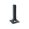 Sloupek pro plotové panely s patkou, 1513 mm, koncový