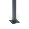 Sloupek pro plotové panely s patkou, 1277 mm, koncový