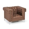 kozene kreslo rick hnede 56858