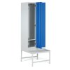 satni skrinka s lavickou 2 oddily 1875 x 600 x 500 800 mm demont kodovy zamek tmave sede dvere 128851