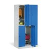 satni skrinka s uloznymi boxy 6 boxu 1850 x 900 x 500 mm kodovy zamek laminovane dvere dub prirodni 64530