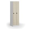 zuzena kovova satni skrinka 2 oddily 1850 x 500 x 500 mm rfid zamek laminovane dvere dub prirodni 110972