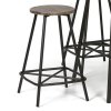 Jídelní/barová sada WELLINGTON ROUND, stůl průměr 90 cm + 4 židle