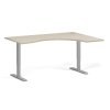 ergonomicky vyskove nastavitelny stul 160x120 cm 2 motory l p seda podnoz dub prirodni 99140
