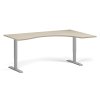 ergonomicky vyskove nastavitelny stul 180x120 cm 2 motory l p seda podnoz dub prirodni 99360