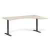 ergonomicky vyskove nastavitelny stul 180x120 cm 2 motory l p cerna podnoz briza 98255