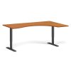 ergonomicky vyskove nastavitelny stul 180x120 cm 2 motory l p cerna podnoz tresen 98257
