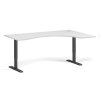 ergonomicky vyskove nastavitelny stul 180x120 cm 2 motory l p cerna podnoz bila 98260