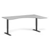ergonomicky vyskove nastavitelny stul 180x120 cm 2 motory l p cerna podnoz seda 98262