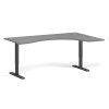 ergonomicky vyskove nastavitelny stul 180x120 cm 2 motory l p cerna podnoz grafit 106076